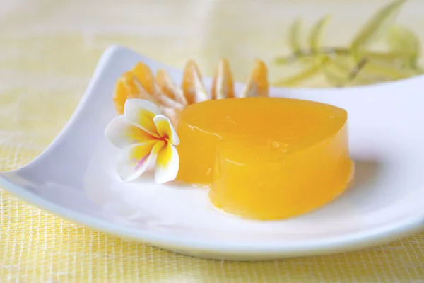 Jelly hjärtat dessert — Stockfoto