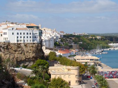 İskele ve liman mahon, menorca içinde