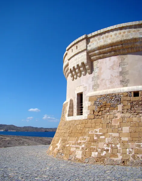 Martello tower v fornells, menorca — Stock fotografie