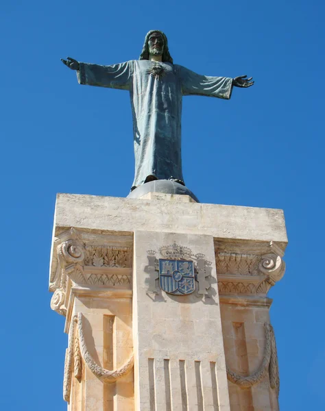 Statue of Jesus Christ on the Mount of Monte Toro — Stock Photo, Image