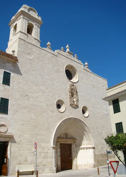 De kerk van sant francesc in mahon, menorca — Stockfoto