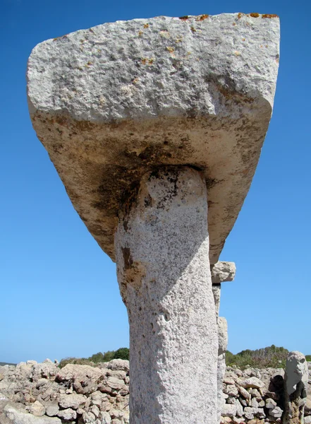 Detail von taula in talati de dalt, menorca, spanien — Stockfoto