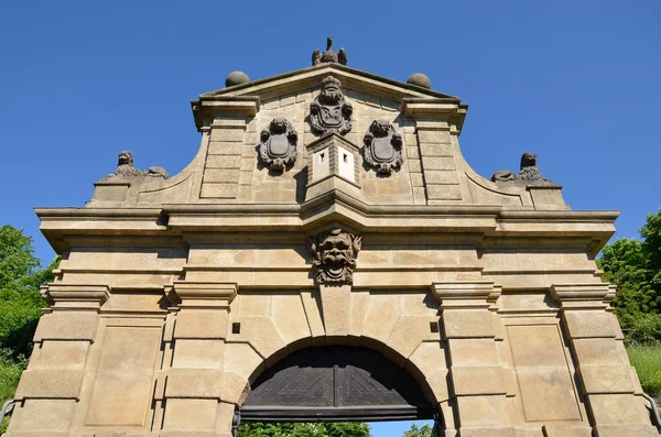 Detail of Leopold Gate, Vysehrad — Stock Photo, Image