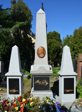Prag - 19 Mayıs: Bedrich Smetana geçen ebedi istirahat yeri