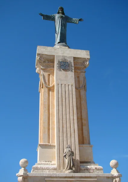 Statue af Jesus Kristus på Mount of Monte Toro - Stock-foto