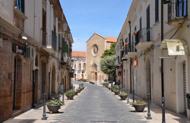 Lucera - 15 Eylül: lucera bir sokakta. 15 Eylül 2013