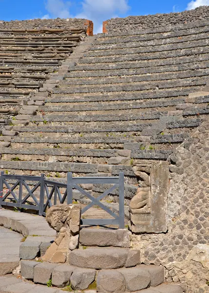 Odeion (teatru mic) în Pompei — Fotografie, imagine de stoc