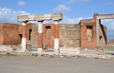 Portico pompeii içinde forum bina eumachia