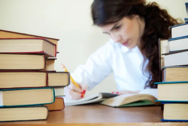 Estudante muito feminino — Fotografia de Stock