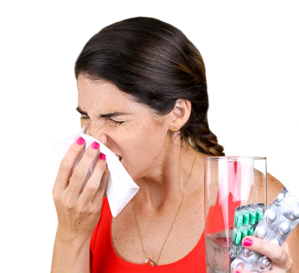 Sneezing — Stock Photo, Image