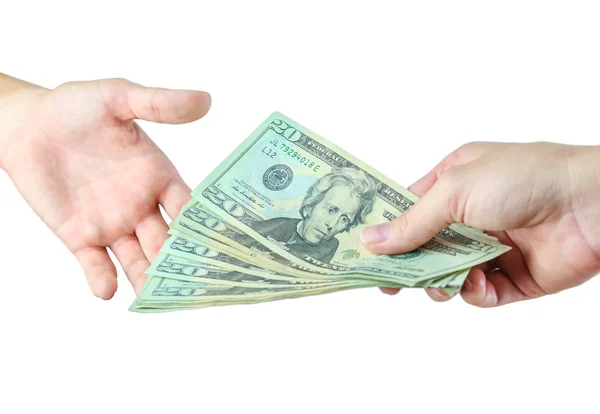 Giving Money — Stock Photo, Image