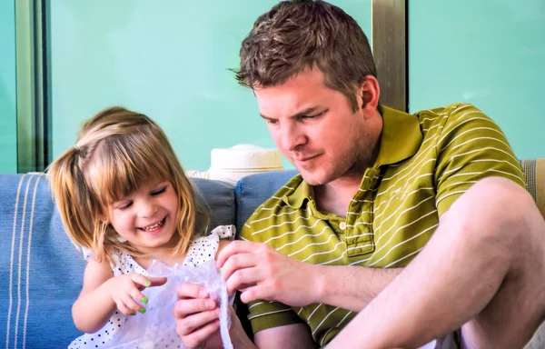 Papà e bambino — Foto Stock