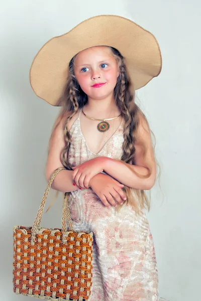 Küçük fashionista. — Stok fotoğraf