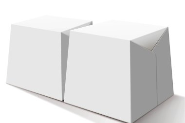 paket beyaz kutu geleneksel İtalyan Noel kek panettone ve yılbaşı süsleri.