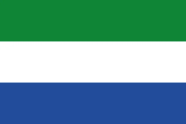Desenho ilustrado da bandeira de Serra Leoa — Fotografia de Stock