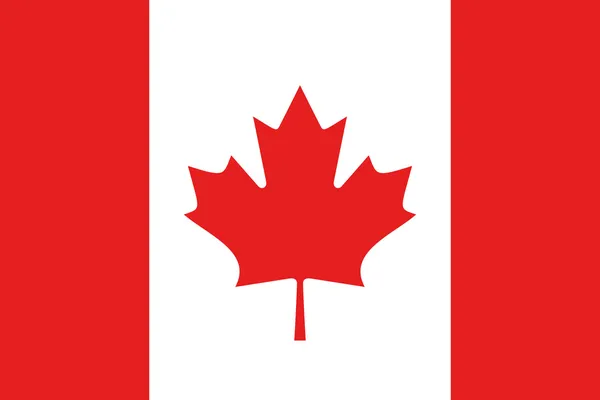 Dibujo ilustrado de la bandera de Canadá — Foto de Stock