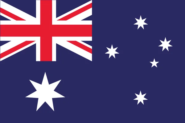 Geïllustreerde tekening van de vlag van Australië — Stockfoto