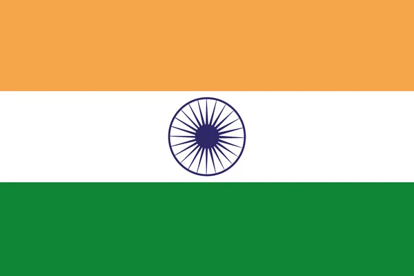 Dibujo ilustrado de la bandera de India —  Fotos de Stock