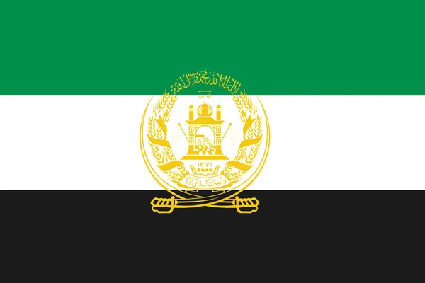 Illustrated Drawing of the flag of Afghanistan — Stock Photo, Image