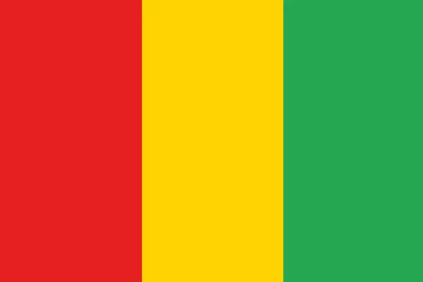 Desenho ilustrado da bandeira da Guiné — Fotografia de Stock