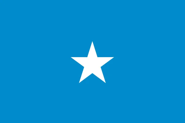 Illustrated Drawing of the flag of Somalia — Stock Photo, Image