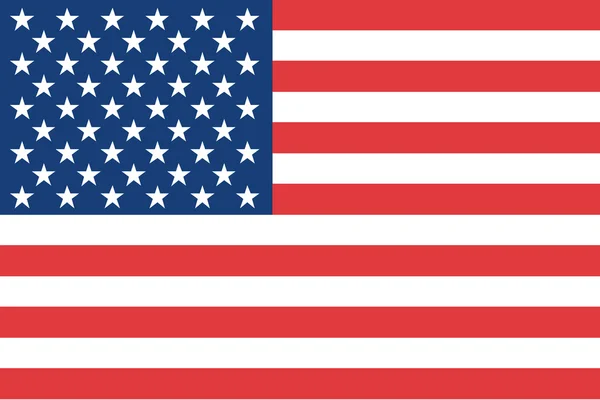 Illustrierte Zeichnung der Flagge der USA — Stockfoto