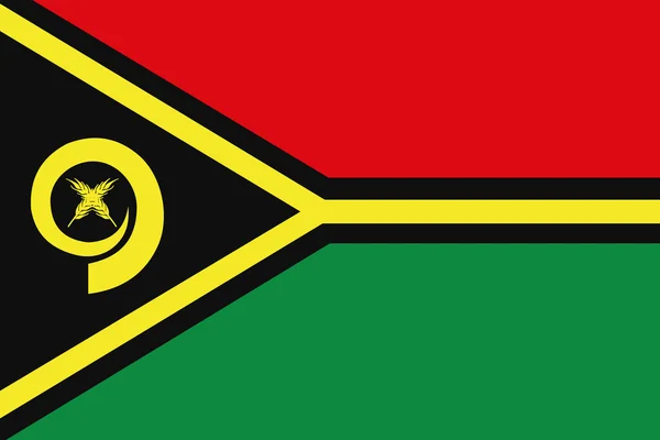 Desenho ilustrado da bandeira de Vanuatu — Fotografia de Stock