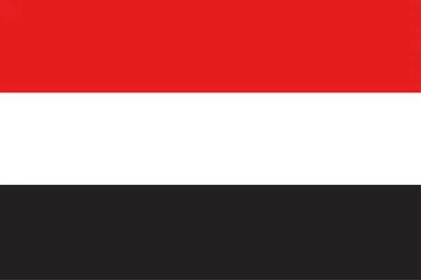 Illustrerad ritning av flaggan för Jemen — Stockfoto