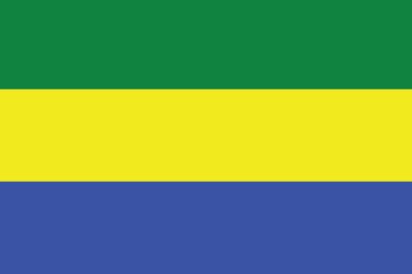 gabon bayrağı çizim resimli