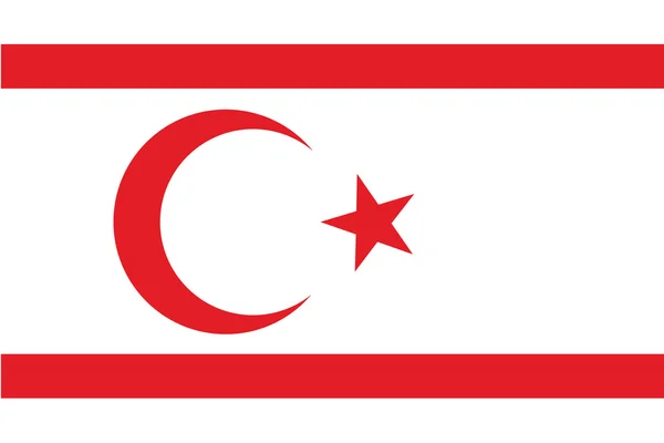 Kıbrıs bayrağı çizim resimli — Stok fotoğraf