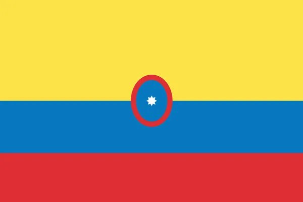 Desenho ilustrado da bandeira de Columbia — Fotografia de Stock