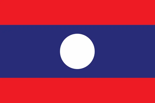 Dibujo ilustrado de la bandera de Laos —  Fotos de Stock