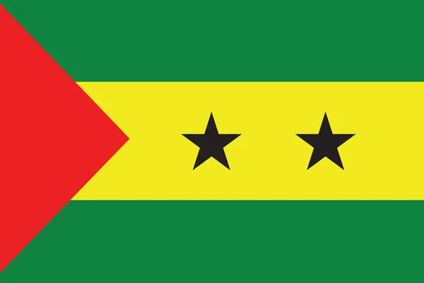 Illustration der Flagge von sao tome e principe — Stockfoto