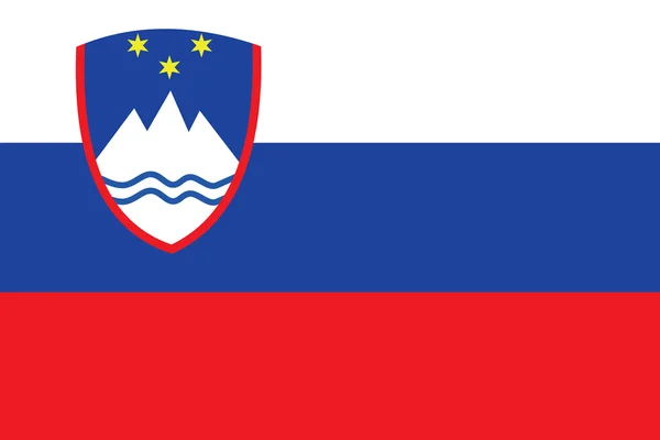 Illustrated Drawing of the flag of Slovania — Stock Photo, Image