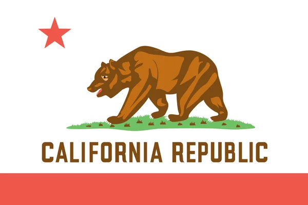 Kaliforniya Amerikan bayrağı — Stok fotoğraf