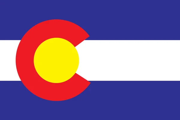 Bandeira do Estado Americano do Colorado — Fotografia de Stock