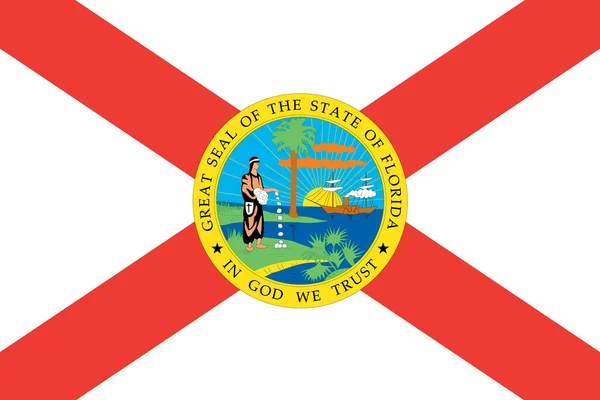 Bandera del Estado Americano de Florida — Foto de Stock