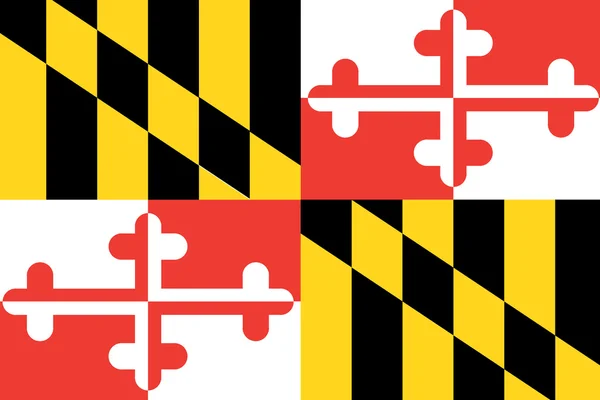 Флаг Американского штата Мэриленд — стоковое фото