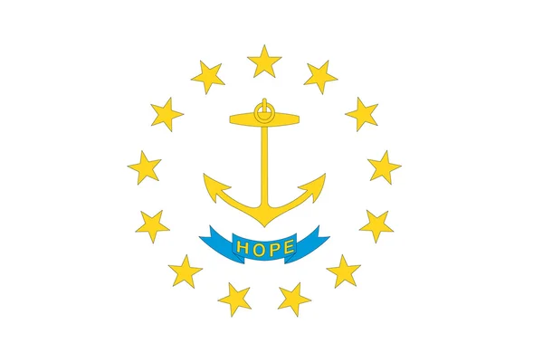 Vlag van de Amerikaanse staat rhode island — Stockfoto