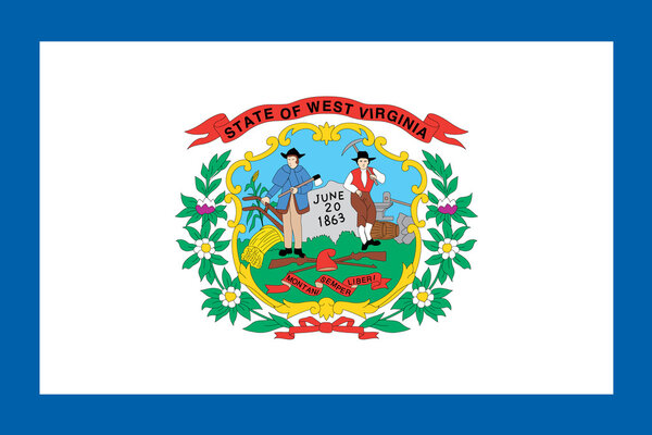Flag of the American State of West Virginia
