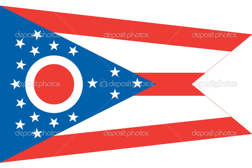 Flag of the American State of Ohio