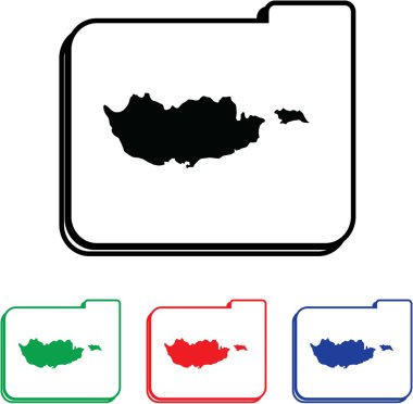 dört renk değişme miktarı ile simge illüstrasyon