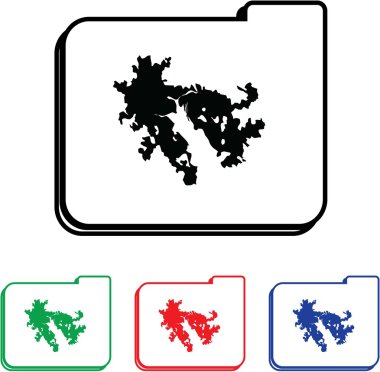 dört renk değişme miktarı ile simge illüstrasyon