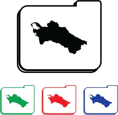 dört renk değişme miktarı ile simge illüstrasyon