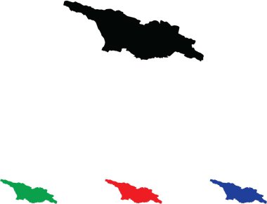 dört renk değişme miktarı ile simge illüstrasyon