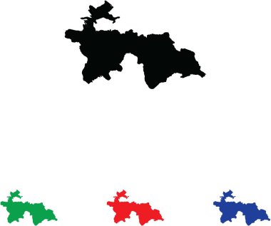 dört renk değişme miktarı ile simge illüstrasyon