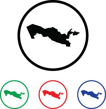 dört renk değişme miktarı ile simge illüstrasyon