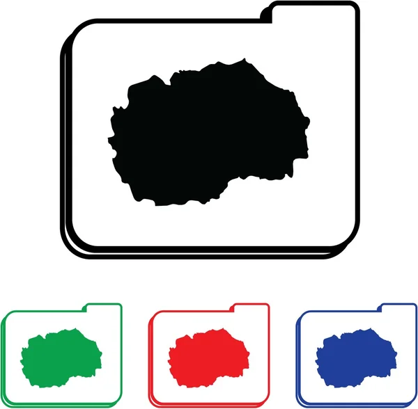 Ikona ilustrace s čtyři barevné varianty — Stock fotografie