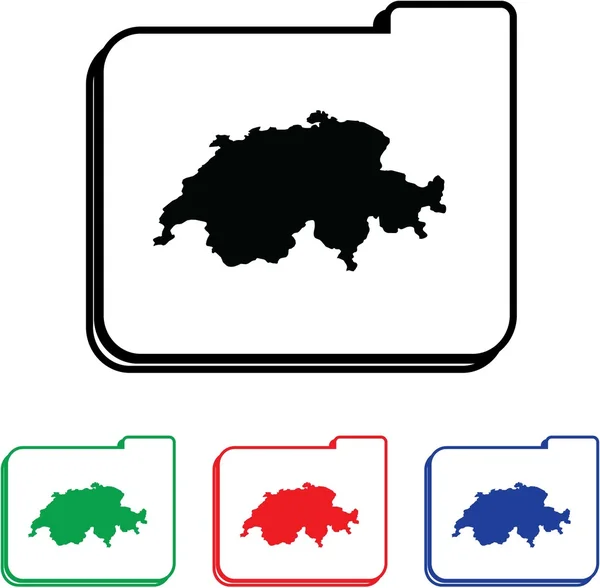 Illustration d'icône avec quatre variations de couleur — Photo