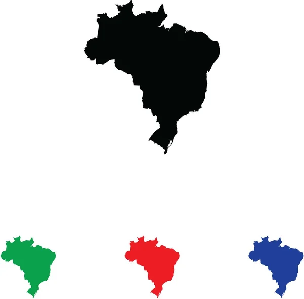 Country Shape Illustration Brazil Stock Vector (Royalty Free) 1248074947